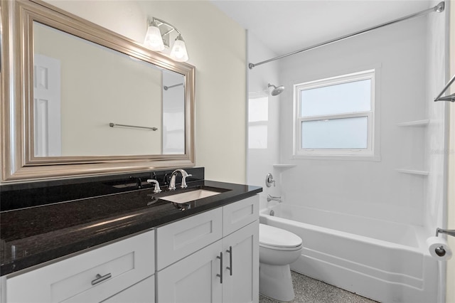 358 Highland Shores Dr, Ellenton, FL 34222 - bathroom with vanity, shower / bath combination, and speckled floor