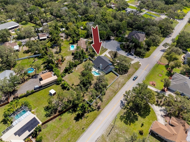 11203 Egret Nest Ct, Riverview, FL 33569 - aerial view of residential area featuring a pool area