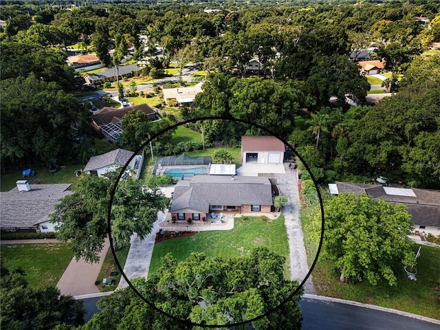 4205 Helene Pl, Valrico, FL 33594 - aerial view of residential area with a forest