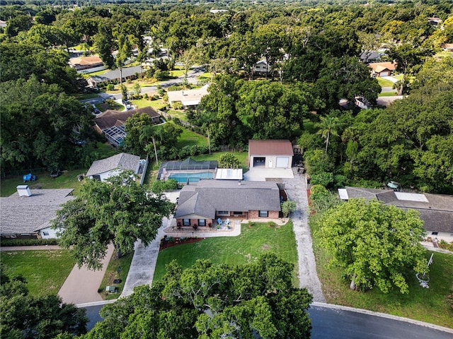 4205 Helene Pl, Valrico, FL 33594 - aerial view of property and surrounding area with nearby suburban area