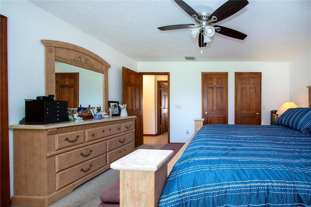 4205 Helene Pl, Valrico, FL 33594 - bedroom with two closets and ceiling fan