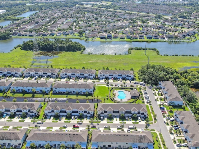 7124 Summer Holly Pl, Riverview, FL 33578 - aerial view of residential area featuring a large body of water