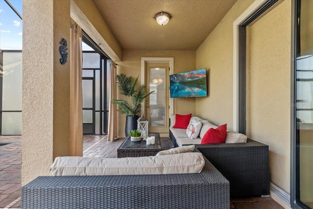 8358 Dunham Station Dr, Tampa, FL 33647 - patio / terrace featuring an outdoor living space
