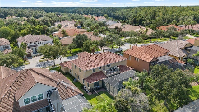8358 Dunham Station Dr, Tampa, FL 33647 - aerial perspective of suburban area with a forest