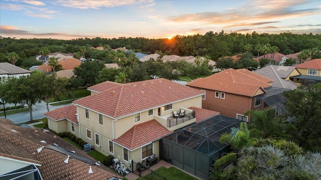 8358 Dunham Station Dr, Tampa, FL 33647 - aerial perspective of suburban area