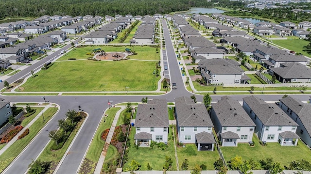 7517 Notched Pine Bnd, Wesley Chapel, FL 33545 - aerial perspective of suburban area featuring a nearby body of water
