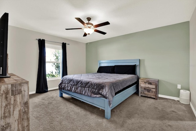 12838 Wildflower Meadow Dr, Riverview, FL 33579 - carpeted bedroom featuring baseboards and ceiling fan