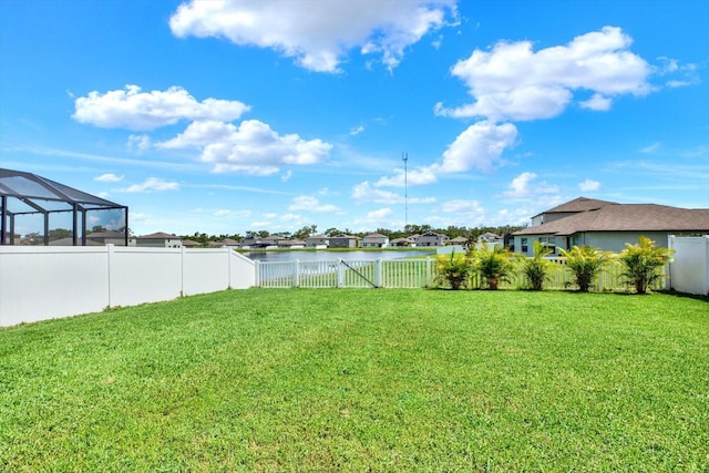 12838 Wildflower Meadow Dr, Riverview, FL 33579 - fenced backyard with a water view and a residential view