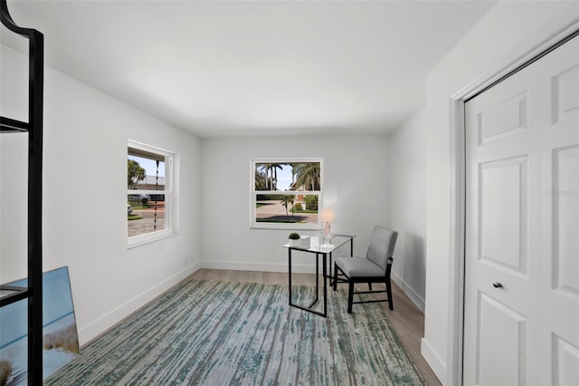 5884 51st St S, Saint Petersburg, FL 33715 - sitting room with wood finished floors and baseboards