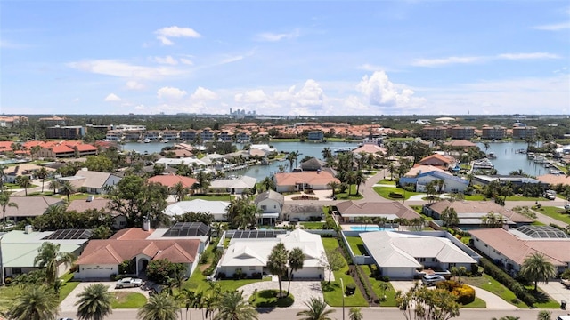 5884 51st St S, Saint Petersburg, FL 33715 - aerial view of residential area with a large body of water