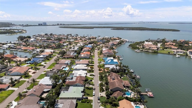 5884 51st St S, Saint Petersburg, FL 33715 - aerial view of residential area featuring a large body of water