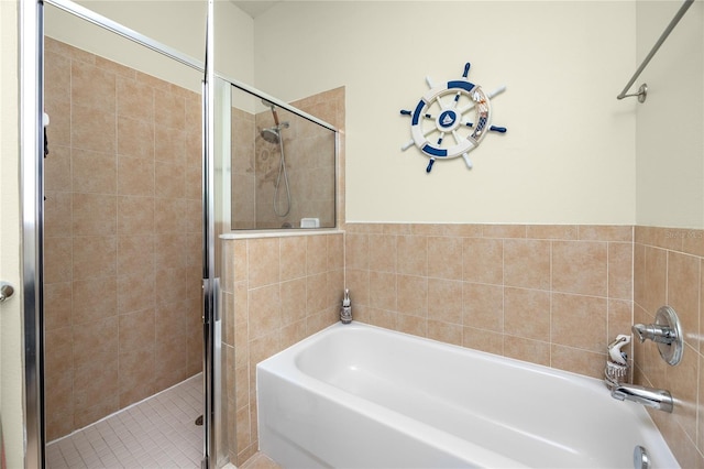 12337 Rose Haven Blvd, New Port Richey, FL 34654 - full bath with a bath, a stall shower, and pet washing area