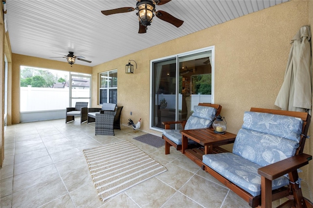 12337 Rose Haven Blvd, New Port Richey, FL 34654 - view of patio with a ceiling fan