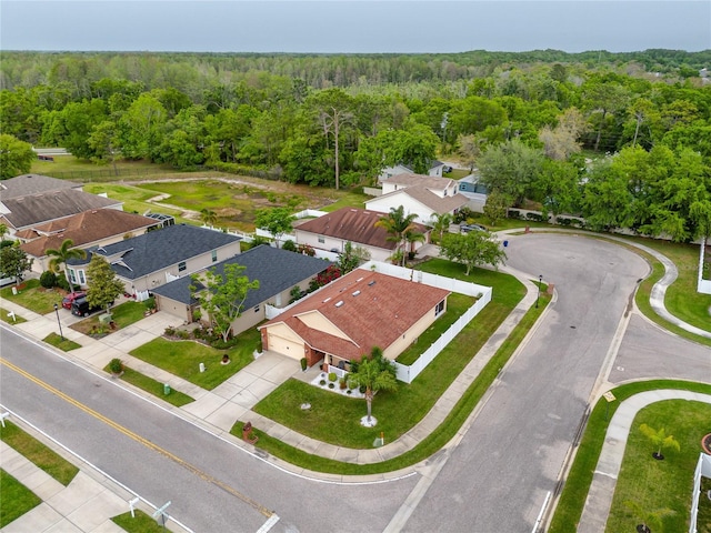 12337 Rose Haven Blvd, New Port Richey, FL 34654 - aerial view of residential area with a heavily wooded area