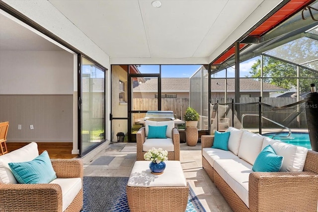 2233 Curlew Rd, Dunedin, FL 34698 - sunroom / solarium with an outdoor living space