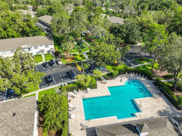 5717 Fishhawk Ridge Dr, Lithia, FL 33547 - bird's eye view of a pool