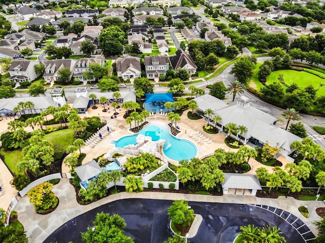 5717 Fishhawk Ridge Dr, Lithia, FL 33547 - aerial view of residential area with a pool area