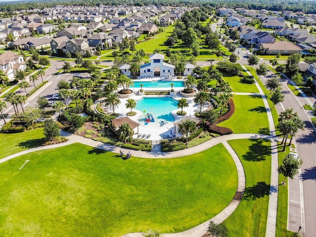 5717 Fishhawk Ridge Dr, Lithia, FL 33547 - aerial view of residential area with a pool