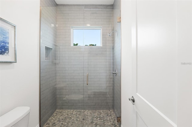 115 White Marsh Ln, Rotonda West, FL 33947 - bathroom featuring toilet and a shower stall