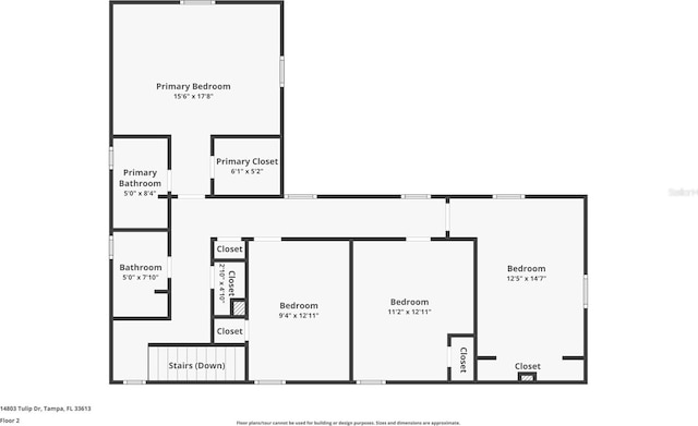 14803 Tulip Dr, Tampa, FL 33613 - view of property floor plan