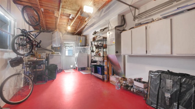 2807 Miriam St S, Gulfport, FL 33711 - basement featuring independent washer and dryer and water heater