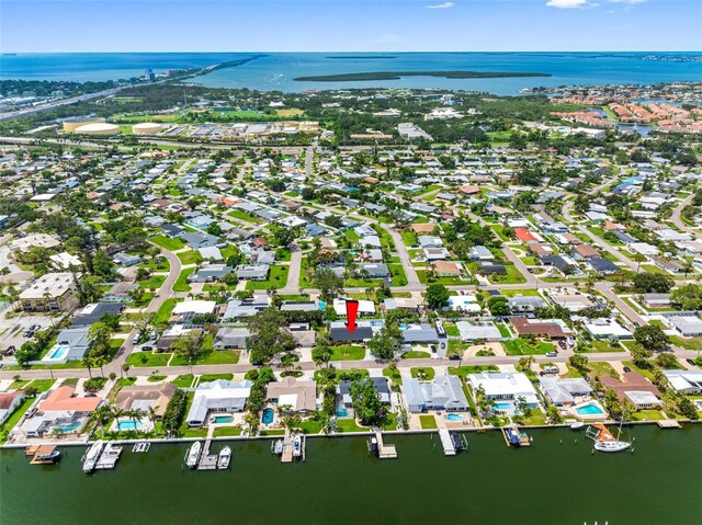 3944 49th Ave S, Saint Petersburg, FL 33711 - aerial view of property's location with a large body of water