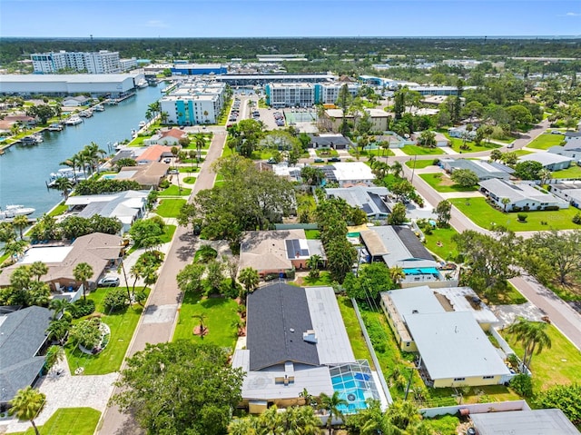 3944 49th Ave S, Saint Petersburg, FL 33711 - aerial view of residential area with a large body of water