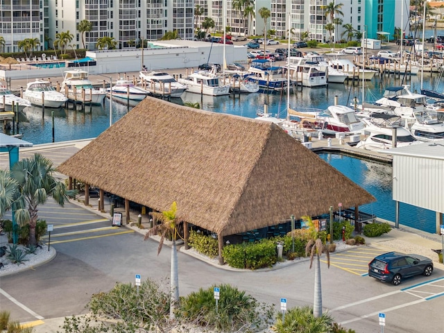 3944 49th Ave S, Saint Petersburg, FL 33711 - bird's eye view of a marina and a nearby body of water