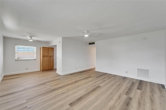 302 Andover Pl Unit G156, Sun City Center, FL 33573 - spare room featuring ceiling fan and light wood-style floors