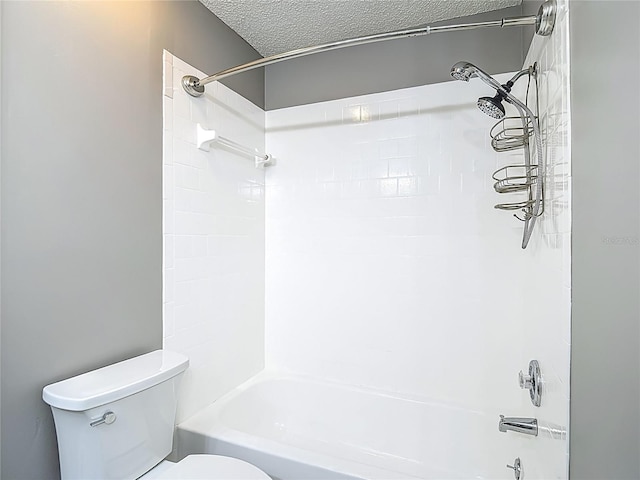 6001 Lemon Tree Ct, Tampa, FL 33625 - bathroom with shower / bathtub combination and a textured ceiling
