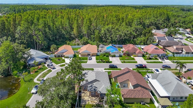 6001 Lemon Tree Ct, Tampa, FL 33625 - aerial view of residential area featuring a heavily wooded area