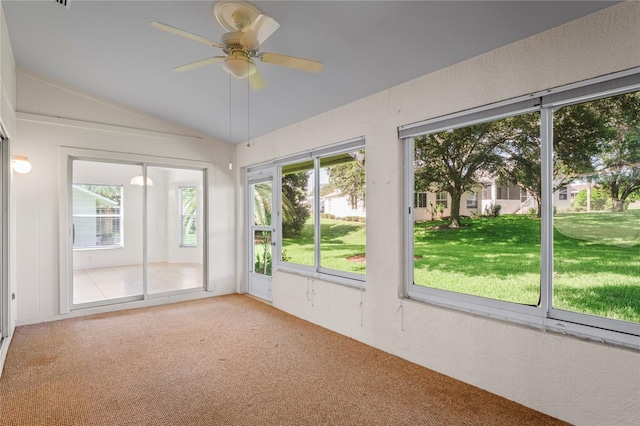 11412 Alden Ct, Hudson, FL 34667 - unfurnished sunroom with lofted ceiling and healthy amount of natural light