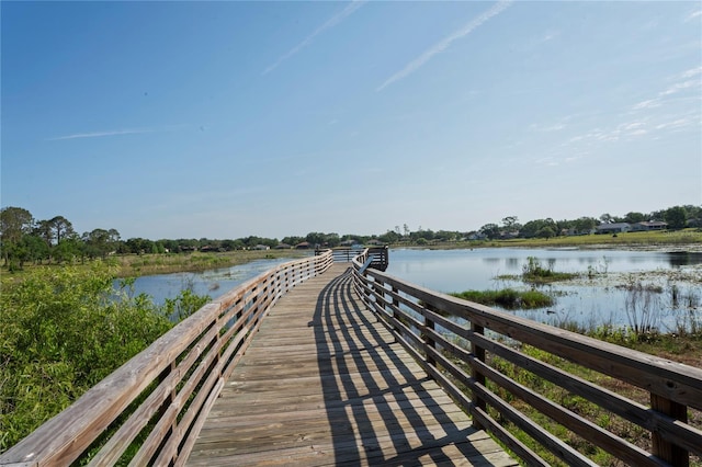 11412 Alden Ct, Hudson, FL 34667 - dock area featuring a water view