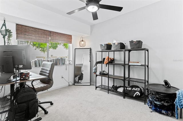 851 3rd Ave N, Saint Petersburg, FL 33701 - carpeted office space with ceiling fan and baseboards