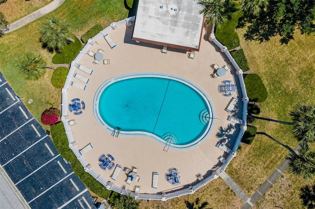 1813 Bough Ave Unit B, Clearwater, FL 33760 - aerial view of a pool