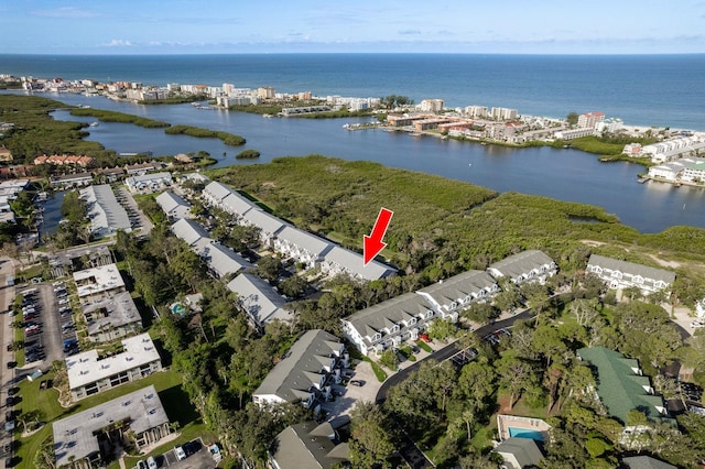 9660 Tara Cay Ct Unit 38, Seminole, FL 33776 - aerial overview of property's location featuring a large body of water