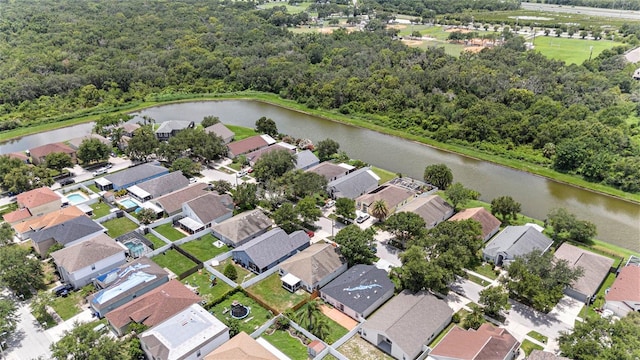 10039 Creek Bluff Dr, Riverview, FL 33578 - aerial overview of property's location featuring a large body of water and nearby suburban area