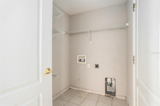 10039 Creek Bluff Dr, Riverview, FL 33578 - laundry room with washer hookup, hookup for an electric dryer, and light tile patterned floors