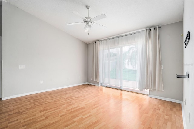 10039 Creek Bluff Dr, Riverview, FL 33578 - unfurnished room featuring light wood-style floors and a ceiling fan