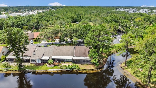 3902 Shoreside Cir, Tampa, FL 33624 - aerial view of a heavily wooded area and a nearby body of water