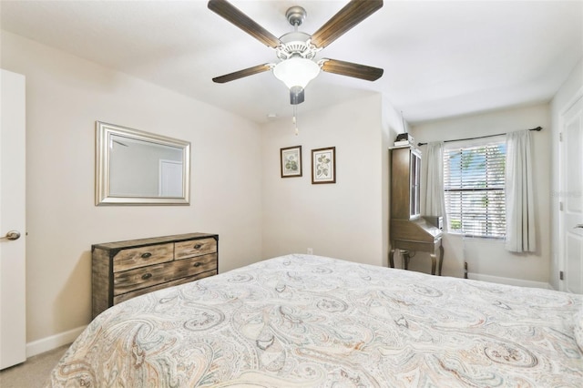 28568 Tranquil Lake Cir, Wesley Chapel, FL 33543 - bedroom with baseboards and ceiling fan