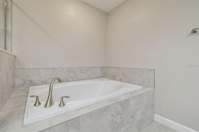 28568 Tranquil Lake Cir, Wesley Chapel, FL 33543 - full bath featuring a bath and baseboards