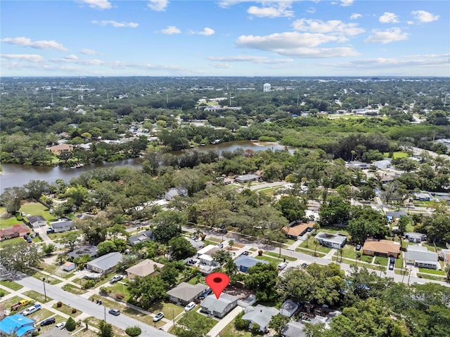 1743 Fulton Ave, Clearwater, FL 33755 - aerial perspective of suburban area with a large body of water
