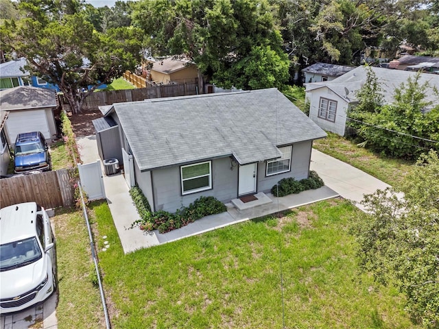 1743 Fulton Ave, Clearwater, FL 33755 - view of front of house featuring roof with shingles and a gate