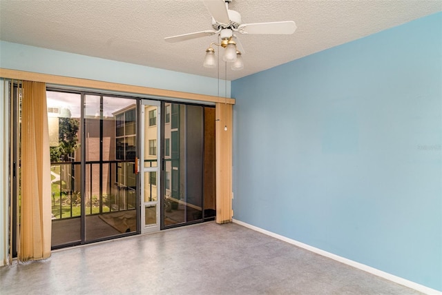 635 30th Ave W Unit F309, Bradenton, FL 34205 - unfurnished room with a textured ceiling and ceiling fan
