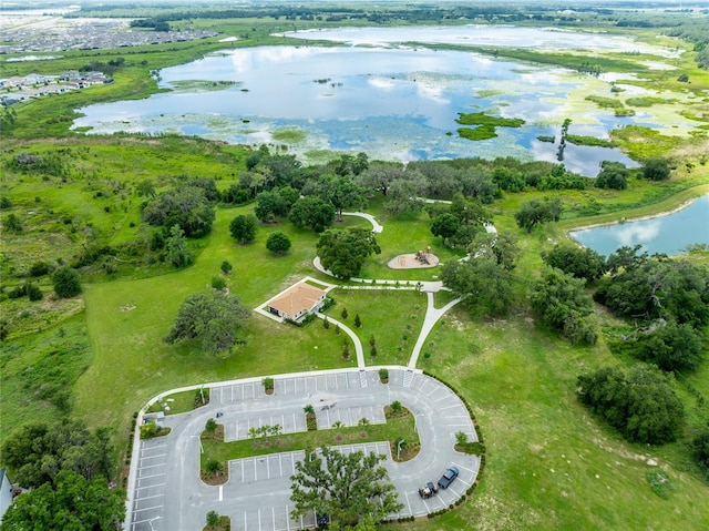 8749 Drummer Plank Dr, Wesley Chapel, FL 33545 - aerial view of property and surrounding area featuring a large body of water