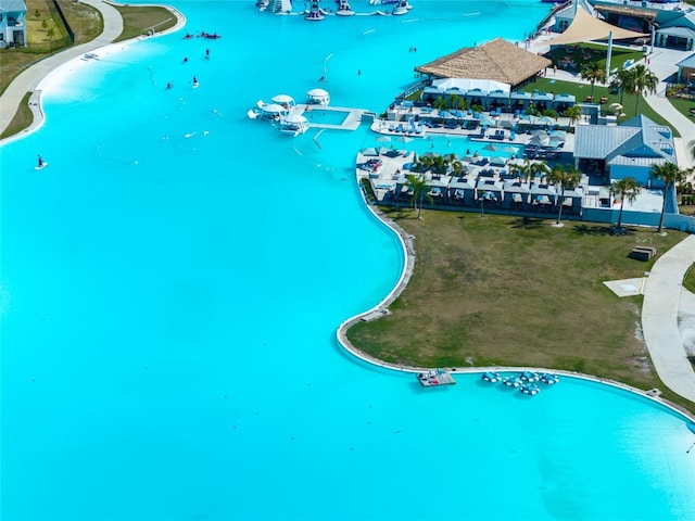 8749 Drummer Plank Dr, Wesley Chapel, FL 33545 - aerial view of a nearby body of water and numerous boat docks