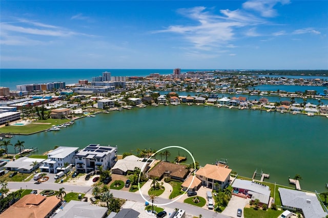 208 Bath Club Blvd N, North Redington Beach, FL 33708 - aerial view of residential area with a nearby body of water