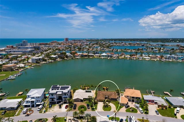 208 Bath Club Blvd N, North Redington Beach, FL 33708 - aerial perspective of suburban area featuring a nearby body of water