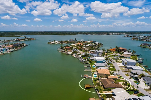 208 Bath Club Blvd N, North Redington Beach, FL 33708 - aerial perspective of suburban area with a nearby body of water